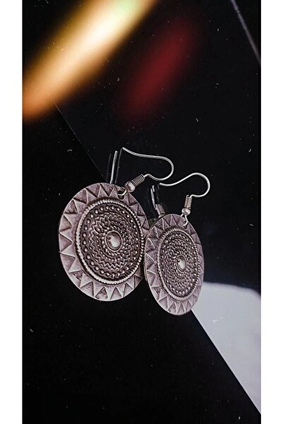 açılım collection Kadın Antik Gümüş Kaplama Küpe