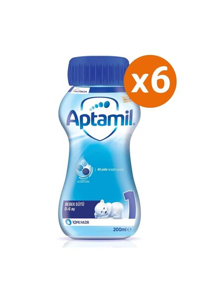 Aptamil 1 Sıvı Likit Bebek Sütü 200 Ml X 6 Adet