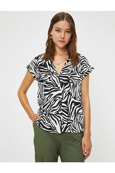 Koton Zebra Patterned Shirt DesiGn