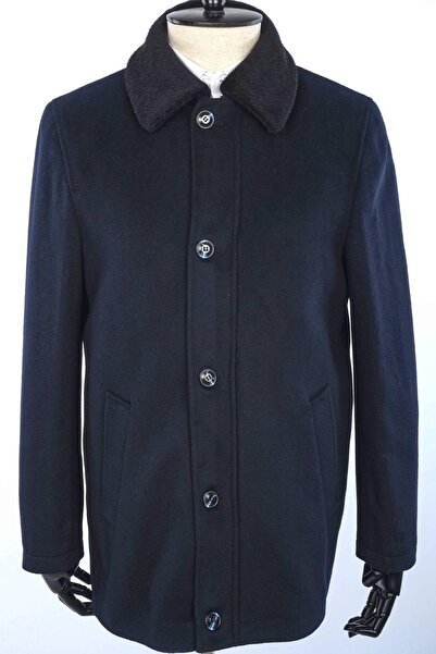 Jan Carlucci Kaşmir Regular Içi Kürklü Klasik Kaban Iç Kürkü Ve Yakası Çıkabi...