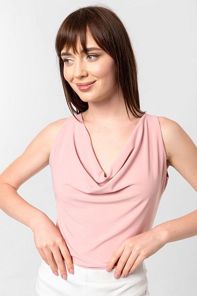 Laranor Powder Bottom Snap Degaje Collar Blouse&body