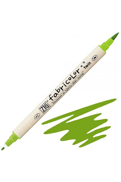Zig قلم قماش مزدوج ماركر من القماش باللون الأخضر الفاتح 041