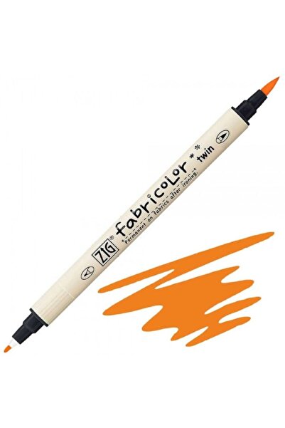 Zig قلم قماش مزدوج اللون من القماش باللون البرتقالي الفلوري 002