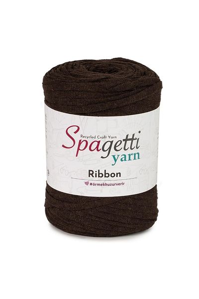 Spagettiyarn Καφέ κορδόνι κορδέλας