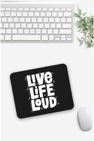 Gizeo Concept Mouse Pad scris Live Life Loud
