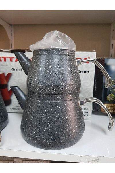 Remetta Granite Metal Medium Handle Teapot