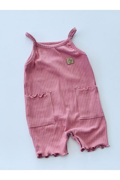 Aydodo Babies Rope Strap Pocket Barbatoz Jumpsuit