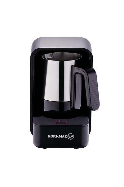 KORKMAZ A863 Modern Black Satin Coffee Machine