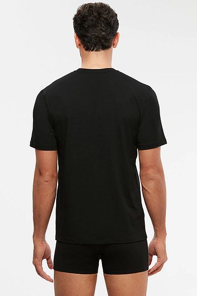 Kom Pack of 2 Solid Color Crew Neck Men's T-shirts