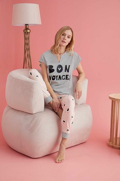 Sevim 13648 Set pijama brodata