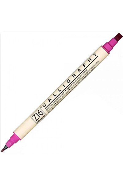 Zig Zig Calligraphy Ms-3400 025 - Pure Pink Pen