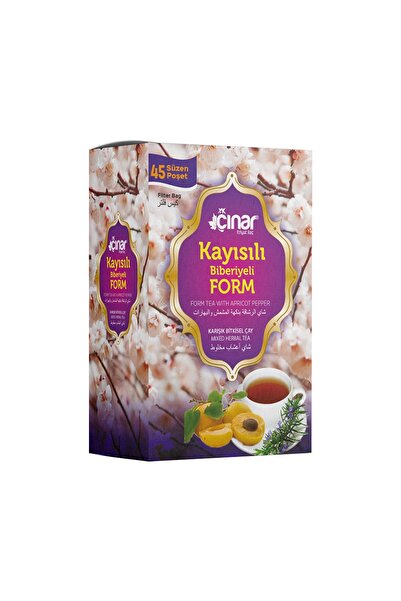YK Çınar Kayısılı Biberiyeli Form Çayı 45 Süzen Poşet 90 G
