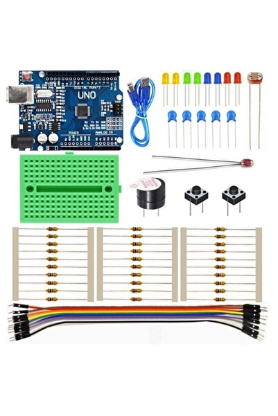 Arduino Emes Robotik Uno Mini Başlangıç Seti -61 Parça Yeni Başlayanlar Için