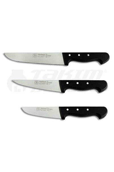 Sürbisa Sürmene 3'lü Bıçak Seti 61009-61015-61030 (pimli)