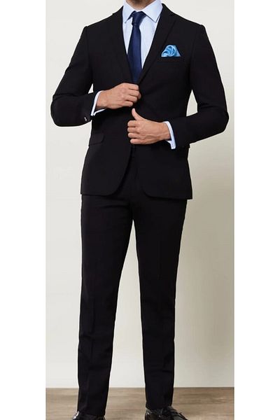 Tempee Classic Suit (With Handkerchief Tie, Collar Chain Accessory Gift)