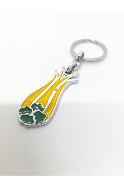 Zaradise Accessories Breloc metalic cu figură de lalele galbene