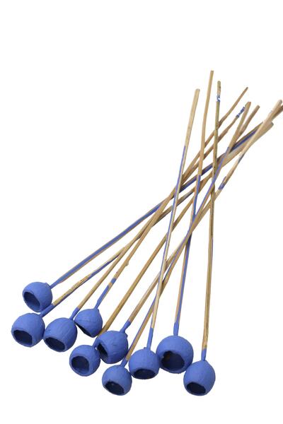 Yapay Çiçek Deposu Cupa Decorativă Mică cu Clopoțel 10Lu Tropic Dovleac Albastru Cobalt