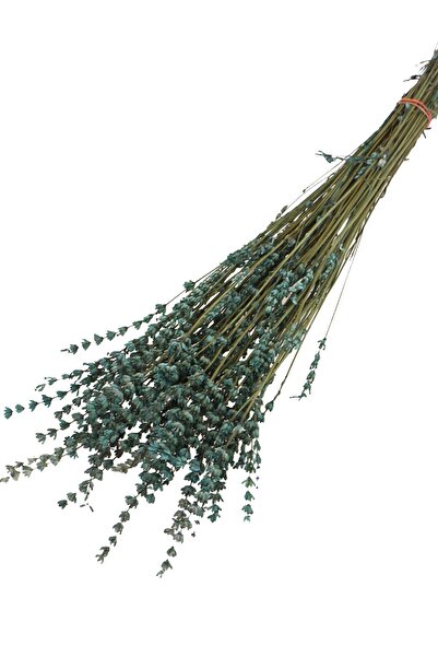 Yapay Çiçek Deposu Şoklanmış Dökülmeye Dayanıklı Gerçek Lavanta Demeti Petrol Mavi (100 Gr)