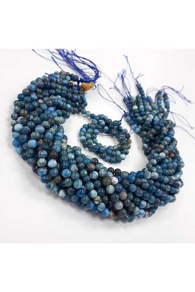 Yüksel Boncuk 6mm Apatite Natural Stone String (1 String)