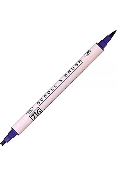 Zig قلم سكريل وفرشاة قلم الخط المزدوج الأوركيد 085