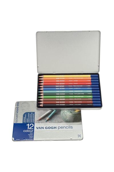 Van Gogh : Dry Paint Pen Set : 12 Colors (metal Box)