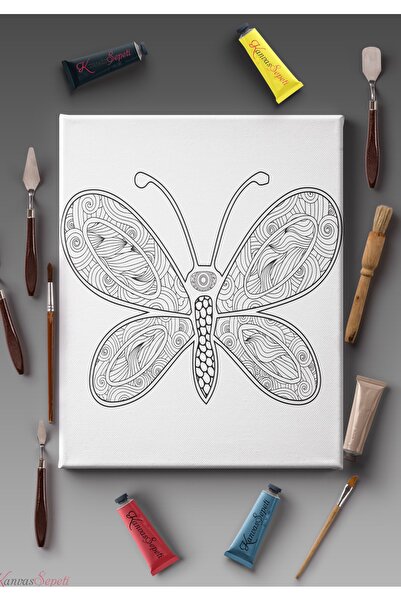 KanvasSepeti 40x30cmtüm Boyama Türlerine Uygun Boyanabilir Tuval Mandala Tabl...