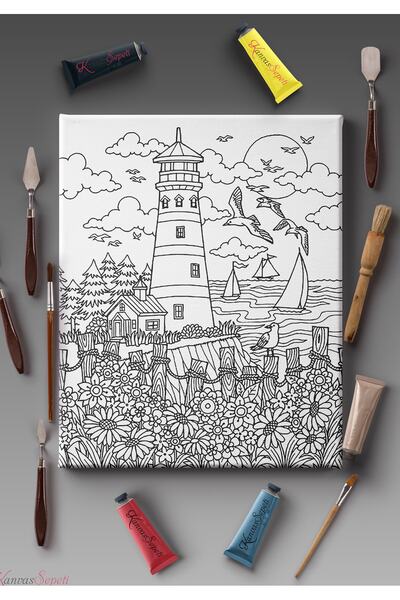 KanvasSepeti Ölçü Seçenekli Tüm Boya Türlerine Uygun Boyanabilir Tablo Tuval ...