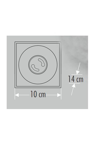 Cata Bergama Gu10 Cap Ct-5420 Black Case - Surface Mounted Led Luminaire