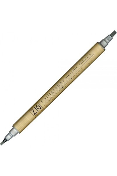 Zig قلم دعوة معدني MS-8400 102 فضي مزدوج الجوانب