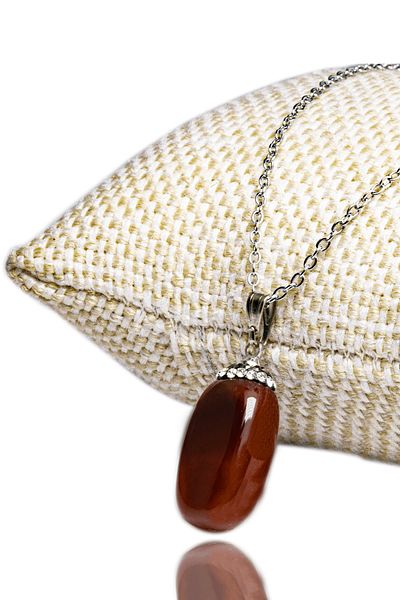 Tesbih Atölyesi Certified Natural Yemen Agate Stone Necklace