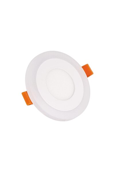 Genel Markalar 6w (3+3) Sıvaaltı Çift Renkli Yeşil Beyaz Led Panel- Delik Çapı- 7cm -dış Çapı 10 Cm