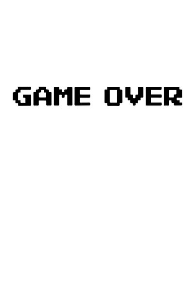 MegaSticker ملصق سيارة Game Over، ملصق زجاجي 16 سم