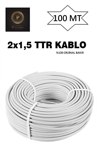 primelux 2x1,5 Çok Telli Ttr Kablo 100 Metre (CCA)