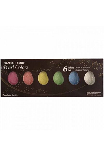 Zig Watercolour Gansai Tambi Sulu Boya 6'lı Set Pearl Colors