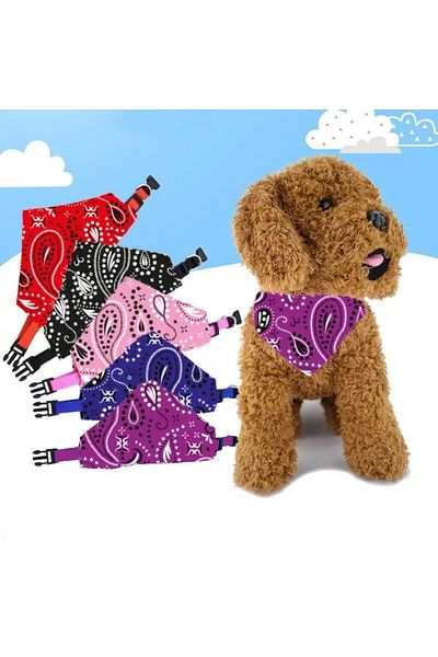 TİNEKE Pet Dog Collar Collar Bib Scarf No 350 Purple