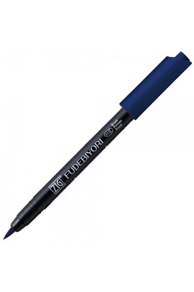 Zig Fudebiyori Brush Pen Cbk-55n Deep Blue 35