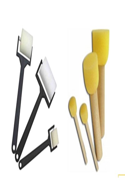 sepmay Sünger Rulo Resim Fırçası Sünger Tampon Ponpon Fırça Seti