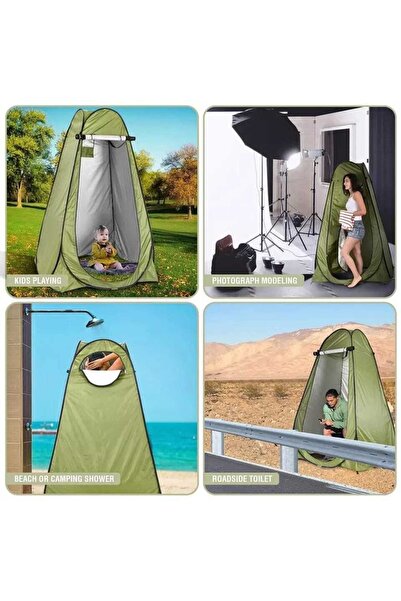 Grc Accessory Kamp Alanı Giyinme Çadırı Wc Çadırı Duş Fotoğrafcı Prova Kabini Pencereli Model 190*120*120cm