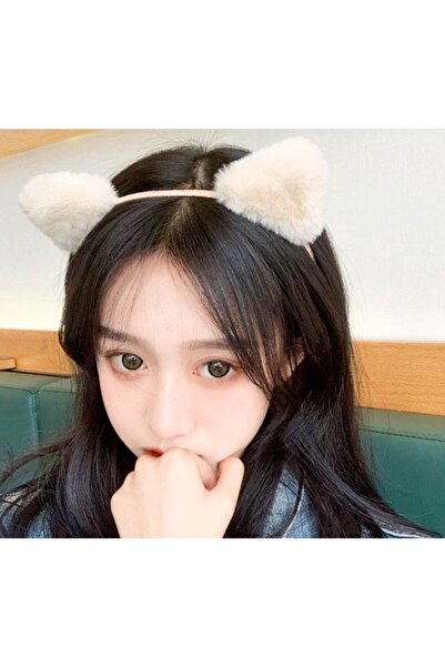 Adil Baba Kedi Kulağı Figürlü Peluş Taç Karışık Renk 1 Adet