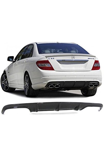 plastik body kit Mercedes C Serisi W204 (2008-2011) Makyajsız Arka Tampon Eki...