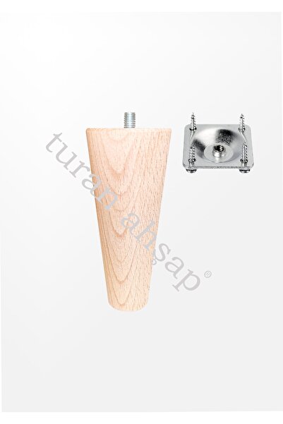 turanahşap Picior conic din lemn - Lungime: 10 Cm / Diametru: 5,5 Cm // Livrare cu dispozitiv de conectare! ! !