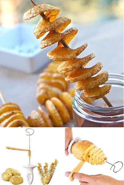 Xnews Spiral Patates Dilimleyici Aparat Çubukta Patates Cips Yapma