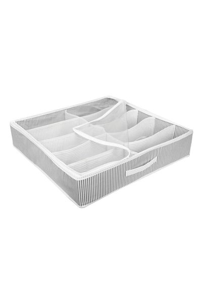 Keven Home Μοντέλο 3 τεμαχίων ριγέ - Organizer παπουτσιών 10 θέσεων 58x58x12cm Τσάντα αποθήκευσης