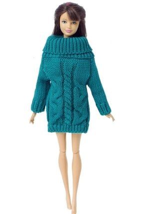 Doll Barbie Kiyafet Bebek Dahil Degildir Orme Kazak Yesil Fiyati Yorumlari Trendyol