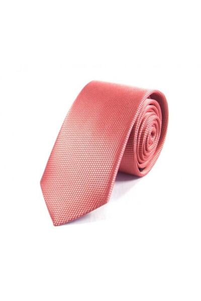 Sade Kravat Gül Kurusu Düz Sade Ince Kravat 5449