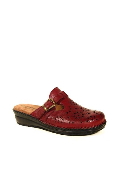 Forelli 80625 Papuci Sabo din piele de damă bordeaux