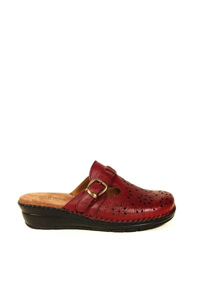 Forelli 80625 Papuci Sabo din piele de damă bordeaux