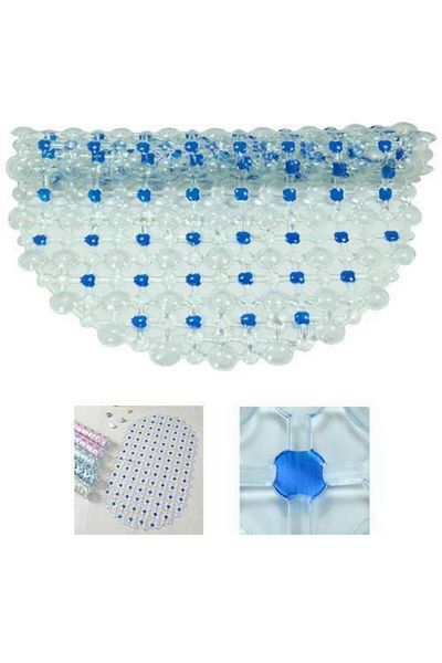 NetFırsat Bathroom Anti-Slip Mat Bathroom Bathtub Mat Anti-Slip Mat 63x36 Cm
