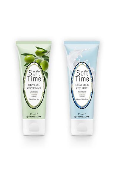 Huncalife Soft Tıme Zeytinyağlı Besleyici El Kremi 75 ml + Keçi Sütlü, Yenile...