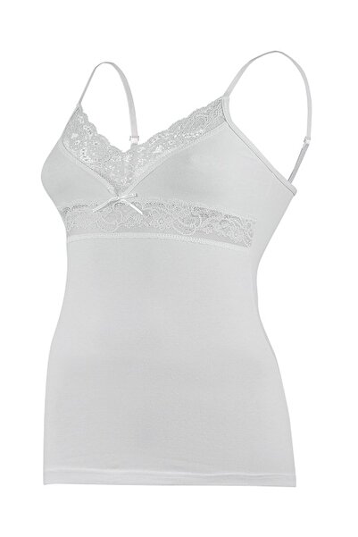 YILDIZ Γυναικείο εσώρουχο με λαιμόκοψη V με λευκή δαντέλα